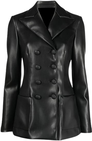 VearFit Hemhum Leather Buttons Genuine Lambskin Leather Blazar Coat For Women at Amazon Women's Coats Shop