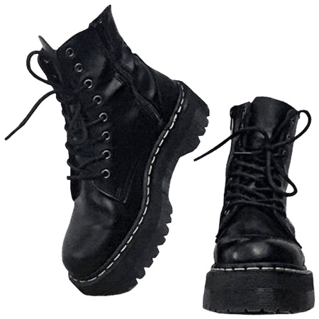 black doc marten boots