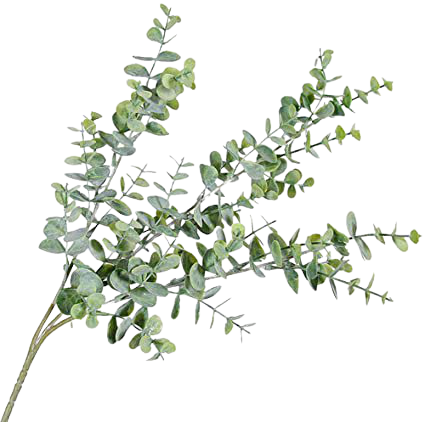 Danigrefinb 1Pc Artificial Eucalyptus Leaf 3 Branches Plant for DIY Wedding Party Home Decor decorative flowers artificial in vase Greyish Green: Amazon.co.uk: Kitchen & Home