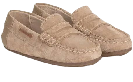 beige suede loafers baby - Google Search