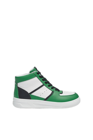 High-top sneakers with pieces - pull&bear