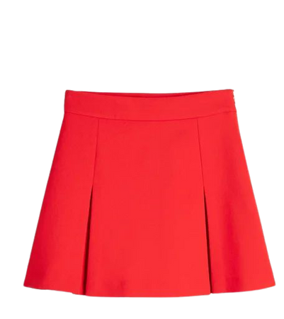 BOX PLEAT A-LINE SKIRT - Red | Boden US