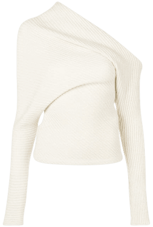 Roberto Cavalli Ribbed Off Shoulder Sweater - Farfetch