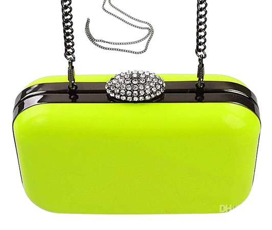 black and lime green evening purse - Google Search