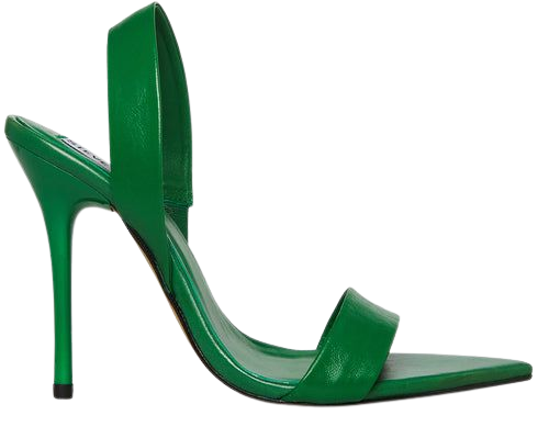BATALI Green Leather Stiletto Sandal | Women's Heels – Steve Madden