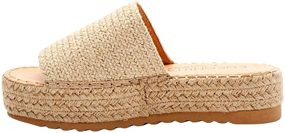 Amazon.com | BEACH by Matisse Womens Del Mar Espadrille Platform Sandals Sandals Casual - Beige | Flats