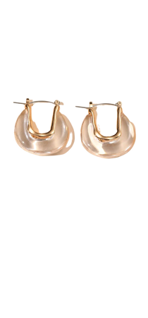Clear Gold earrings