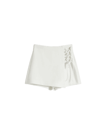 Skort with accessory - Skirts - Woman | Bershka