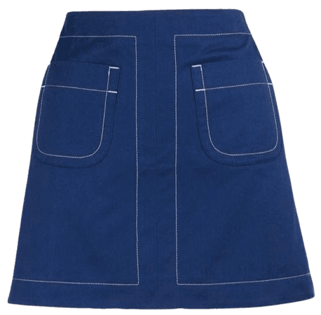 navy blue mini skirt