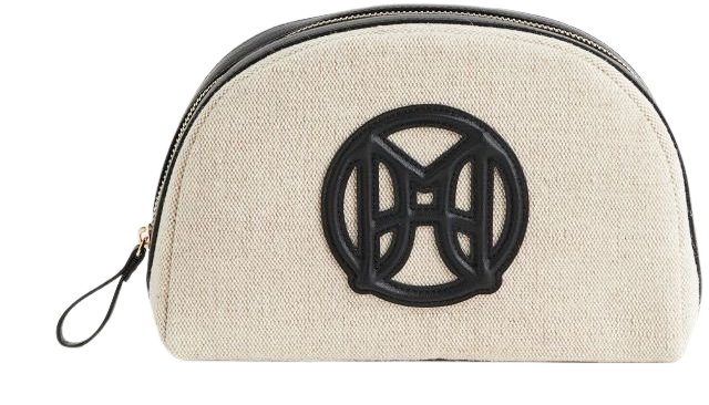 Monogram pouch - Beige/black - Ladies | H&M US