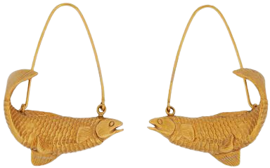 Pisces zodiac earrings