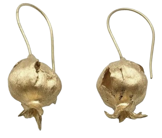 Joanna Peters gold pomegranate earrings