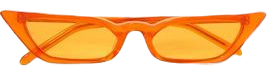 Orange cateye glasses