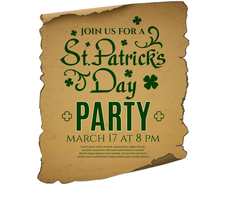 St patricks day party poster Royalty Free Vector Image