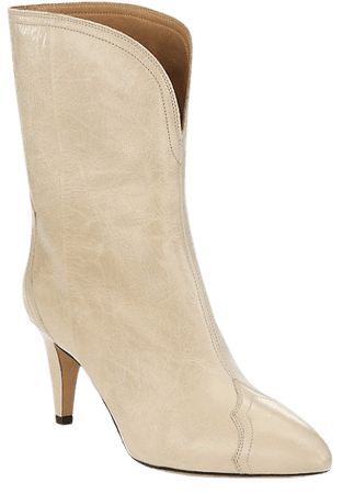 Isabel Marant Dytho Western Leather Mid-Calf Boots | SaksFifthAvenue