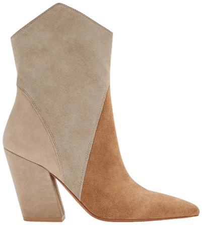 NESTLY BOOTIES TAUPE MULTI SUEDE – Dolce Vita