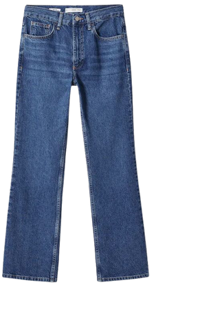 Mid-rise straight jeans - Women | Mango USA