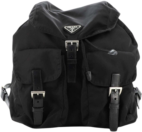 Prada Double Front Pocket Backpack
