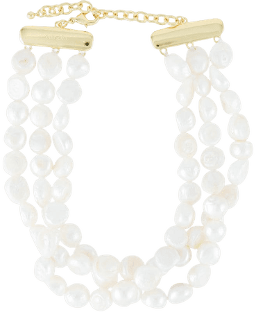 Cult Gaia Nora pearl-embellished Choker Necklace