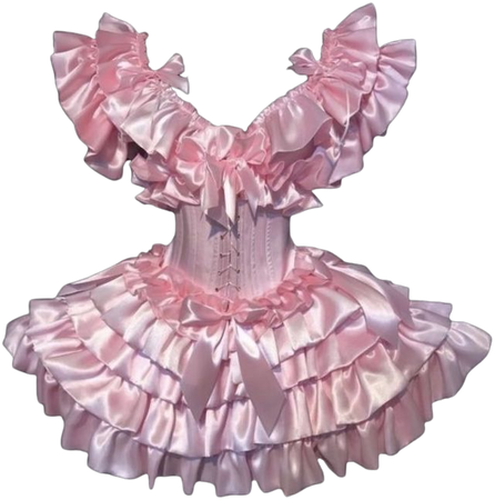 frilly in pink