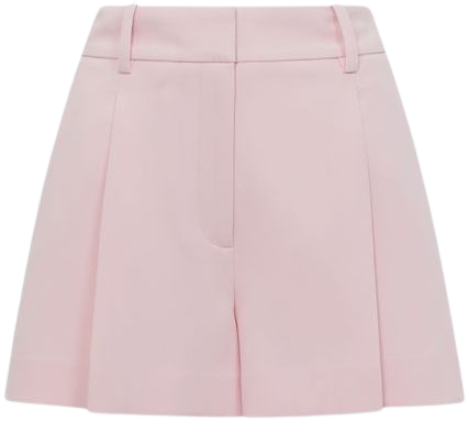 Reiss Pink Marina Pleated Tailored Shorts | REISS USA