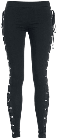 xxxiticat Women's Sexy Black Satin Side Lacing Solid Pants Long Bodycon High Waist Bandage Slim Thick Lace Up Leggings at Amazon Women’s Clothing store