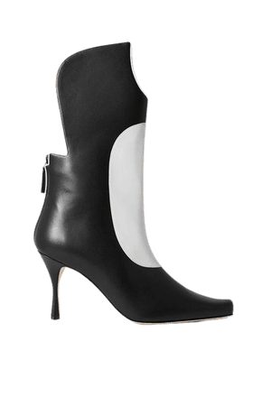 Sambona Two-tone Leather Boots - Black