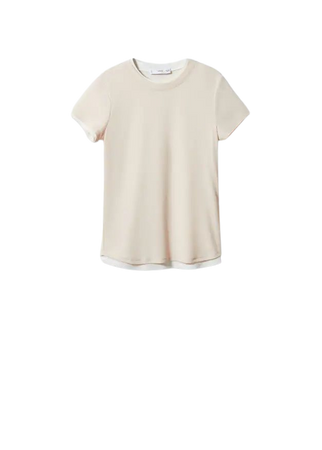 Double-layered t-shirt - Women | Mango USA
