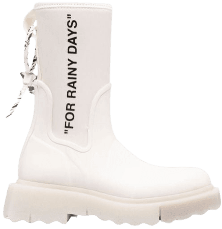 Off-White Zip-Tie rain boots