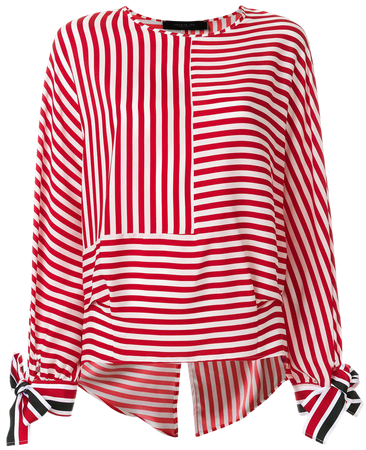 Federica Tosi contrast stripe blouse