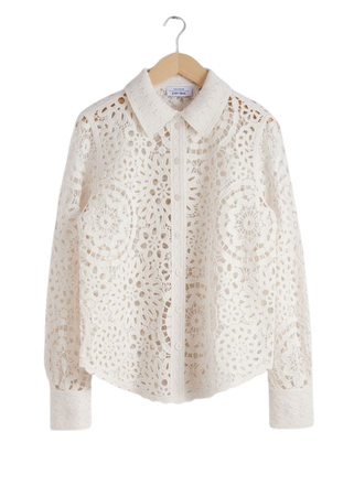 Crocheted Shirt - Cream - Shirts - & Other Stories US