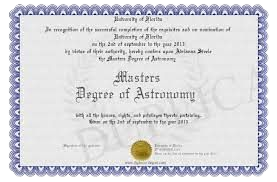 astronomy diploma