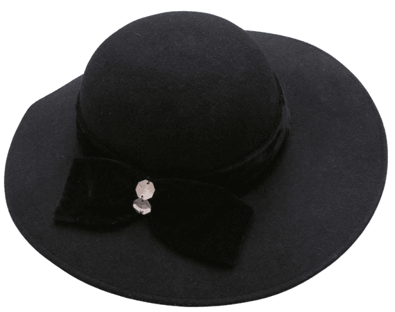 vintage black hat