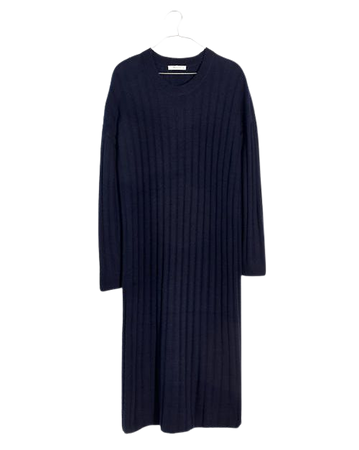 (Re)sourced Ribbed Midi Sweater Dress