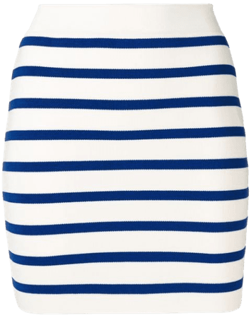 Balmain striped skirt