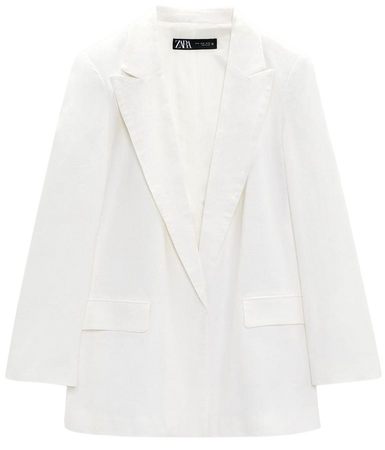 blazer branco Zara