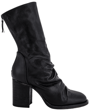 Free People Ellee Block Heel Boot in Black | REVOLVE