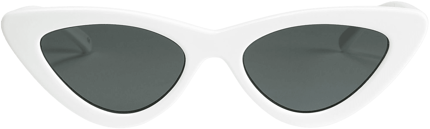 Le Specs x Adam Selman | The Last Lolita White Cat Eye Sunglasses