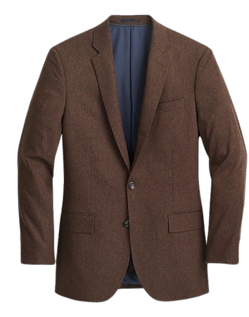 brown suit jacket