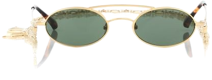 X Linda Farrow oval sunglasses