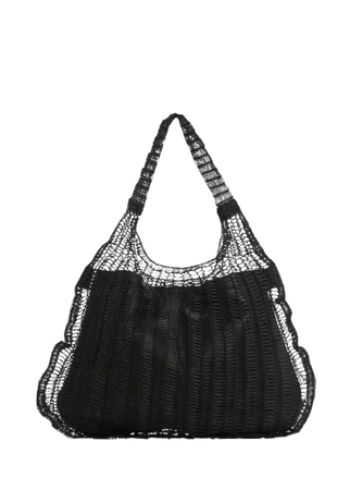 Mesh pattern shopper bag - Women | Mango USA