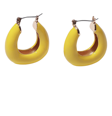yellow earring 1