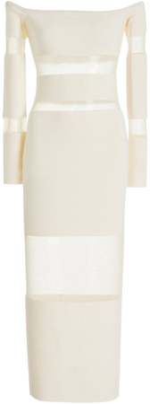Mesh-Inset Knit Midi Dress By Lapointe | Moda Operandi