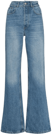 Paco Rabanne high-rise wide-leg jeans - FARFETCH