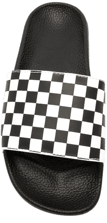 Vans Slide On in Checkerboard White | REVOLVE