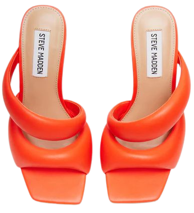 KLOSS Orange Tubular Square Toe Mule | Women's Heels – Steve Madden