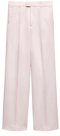 ZW COLLECTION STRAIGHT CUT SUIT PANTS - Pink | ZARA United States
