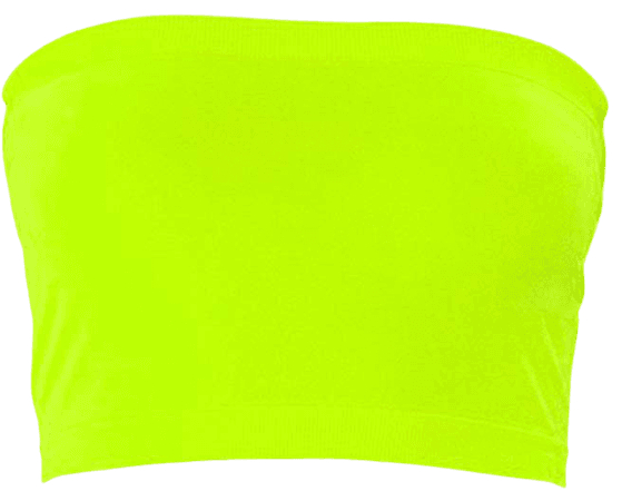 neon yellow green tube top