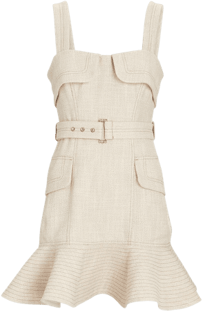 Acler Manning Belted Ruffle Mini Dress | INTERMIX®