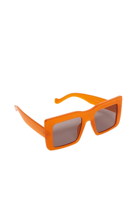 Orange Oversized Frame Square Sunglasses | PrettyLittleThing USA